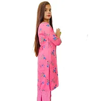 Mittal Trendz Rayon Kurti Set for Women (Medium, Pink)-thumb1