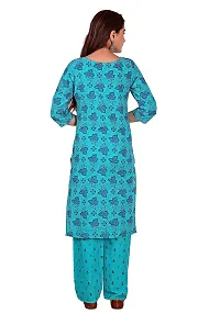 Mittal Trendz Yellow Floral Printed Cotton Kurta Pant Set for Women - Jaipuri Kurta Set - Kurta Set for Women  Girls-thumb4