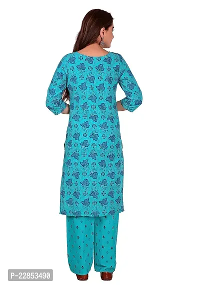 Mittal Trendz Yellow Floral Printed Cotton Kurta Pant Set for Women - Jaipuri Kurta Set - Kurta Set for Women  Girls-thumb5