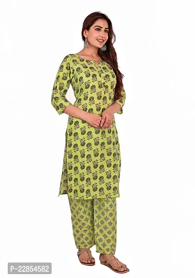 Mittal Trendz Printed Rayon Kurta Pant Set for Women - Jaipuri Kurti Pant Set - Kurta Set for Women  Girls