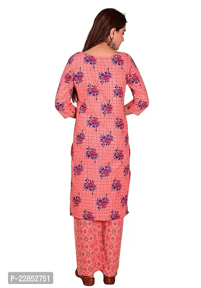 Mittal Trendz Printed Rayon Kurta Pant Set for Women - Jaipuri Kurti Pant Set - Kurta Set for Women  Girls-thumb5