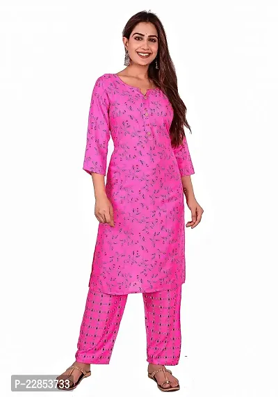 Mittal Trendz Elegant Rayon Printed Kurti Set-thumb2