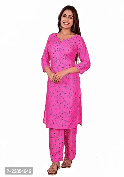 Mittal Trendz Women's Printed Straight Kurta and Pant Set-thumb4