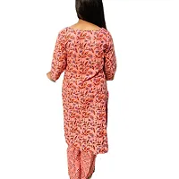 Lovely cotton printed straight kurti with pant-thumb1