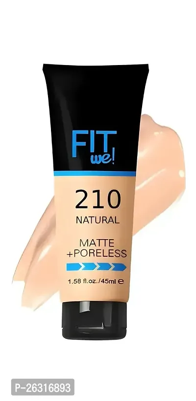 Bridester Fit We Concealer Liquid Foundation full Coverage Freckles Acne Long-Lasting Professional Liquid Foundation (natural)