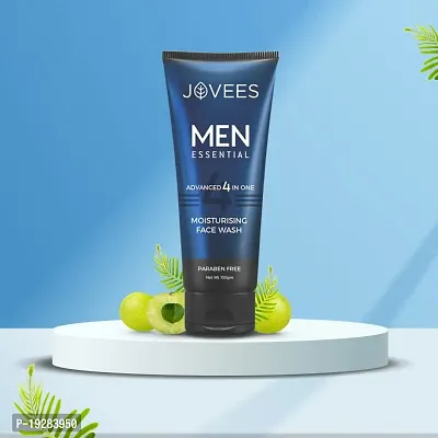 Classic Herbal MenS Essential Advanced 4 In 1 Moisturizing Face Wash |With Vit C And Vit E | Gives Clean And Clear Skin |For All Skin Types | Paraben  and Alcohol-Free | 100 G-thumb0