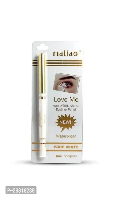 Bridester Maliao LOVE ME Waterproof Pure White Kohl Kajal Pencil Eyeliner