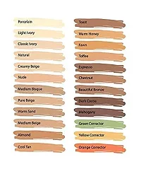 Bridester Pro Natural Concealer for Face Makeup - Creamy Beige and Orange Corrector Natural Finish-thumb3