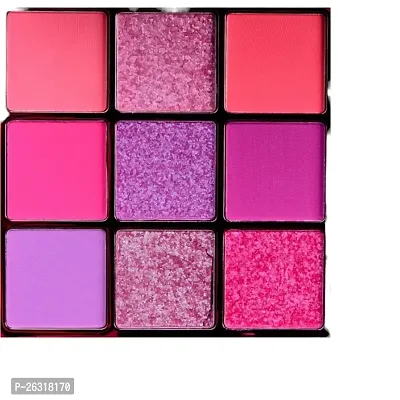 Bridester Huda Neon Pink nine colour eye shadow Obsessions Palette (03)-thumb2