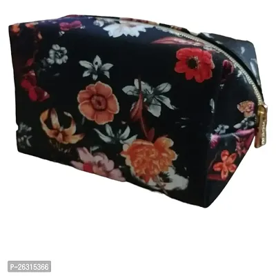 Bridester Floral Large Makeup Zipper Pouch and Bag for Women  Girls, Travel Kit, Accessories, Storage, Stylish, Gift Bag-thumb0