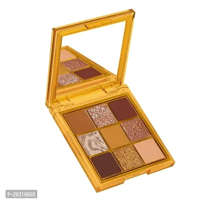 Bridester S.F.R. Color Toffee Brown Pastel Eyeshadow Palette | Combo Eyeshadow Palette | Hd Toffee Color Eyeshadow Palette | Pocket Eyeshadow Palette Matte,Shimmery  Metallic Finish-thumb2