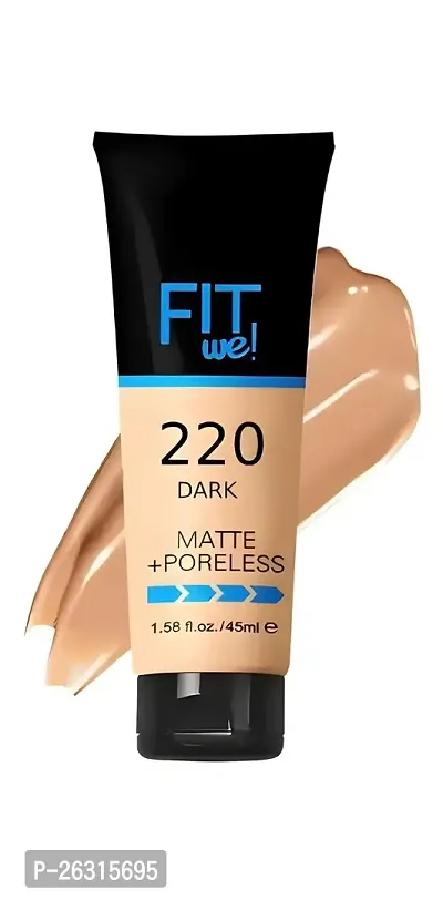 Bridester Fit We Concealer Liquid Foundation full Coverage Freckles Acne Long-Lasting Professional Liquid Foundation (dark)