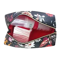 Bridester Floral Large Makeup Zipper Pouch and Bag for Women  Girls, Travel Kit, Accessories, Storage, Stylish, Gift Bag-thumb3