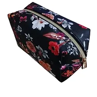 Bridester Floral Large Makeup Zipper Pouch and Bag for Women  Girls, Travel Kit, Accessories, Storage, Stylish, Gift Bag-thumb1