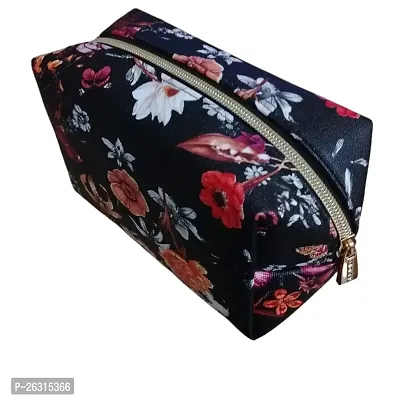 Bridester Floral Large Makeup Zipper Pouch and Bag for Women  Girls, Travel Kit, Accessories, Storage, Stylish, Gift Bag-thumb2