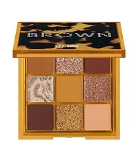 Bridester Color Toffee Brown Pastel Eyeshadow Palette | Combo Eyeshadow Palette | Hd Toffee Color Eyeshadow Palette | Pocket Eyeshadow Palette Matte,Shimmery  Metallic Finish with free brush set 3-thumb1