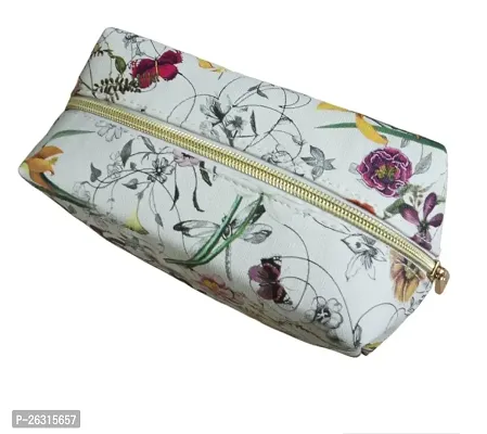 Bridester Floral Large Makeup Zipper Pouch and Bag for Women  Girls, Travel Kit, Accessories, Storage, Stylish, Gift Bag-thumb3