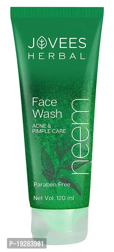 Ovees Herbal Neem Face Wash With Neem  and Tea Tree Extracts | For Oily  and Acne Prone Skin | Oil Control, Remove Impurities, Prevents Pimples | For Men  and Women 120 Ml