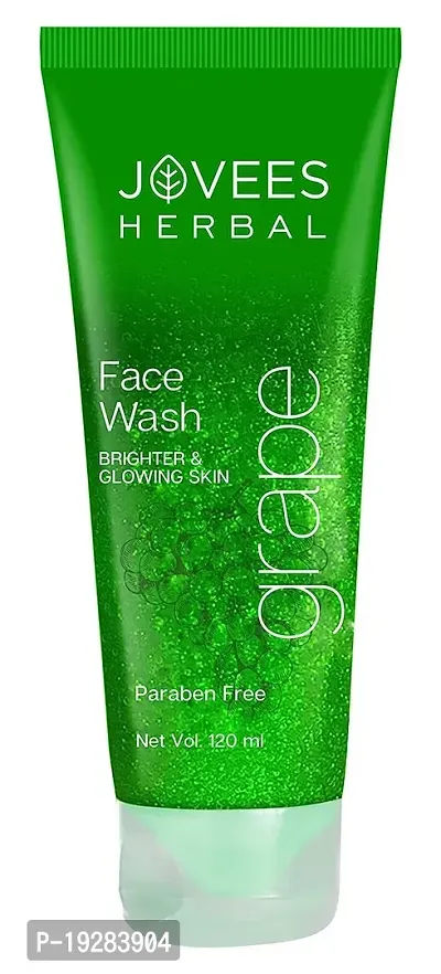 Classic Herbal Grape Face Wash With Grape Seed  and Orange Peel Extracts | For Brighter  and Glowing Skin | Reduces Uneven Skin Tone  and Fine Lines | For All Skin Types | For Men  and Women | 120 Ml