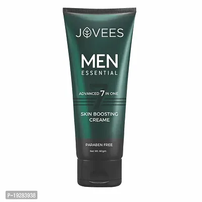 Classic Herbal Men Advanced 7 In 1 Skin Boosting Creame| Gives Brighter  and Even Skin Tone | Non Greasy  and Fast Absorbing | Prevents Acne Breakout  and Reduces Dark Spot Paraben And Alcohol Free | 60Gm