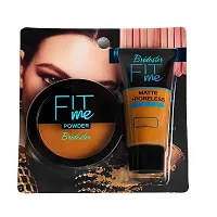 Bridester Fit Me Foundation Matte-Poreless compact Normal to Oily Skin(SET OF 2) Foundation (matte, 40 ml)-thumb2