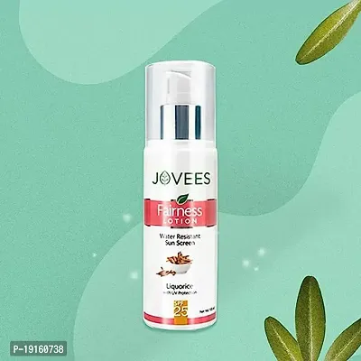 Jovees Herbal Sunscreen Fairness Lotion SPF 25 | For Women/Men | UV Protection, Water Resistant, Brightening and Moisturizing Lotion | For All Skin Types | Paraben and Alcohol Free | 100ML-thumb5