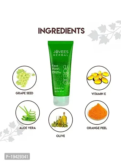 Grape Face Wash With Grape Seed  Orange Peel Extracts | For Brighter  Glowing Skin | Reduces Uneven Skin Tone  Fine Lines | For Men  Women 120ml (Pack of 2)-thumb4