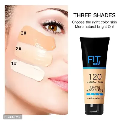 Fit We full coverage dark waterproof matte face makeup foundation (IVORY)