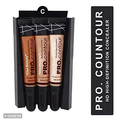 PRO CONCEALER Full Coverage Concealer - for Dark Circles, Fine Lines, Redness  Discoloration - Waterproof - Anti-Aging - Natural Finish