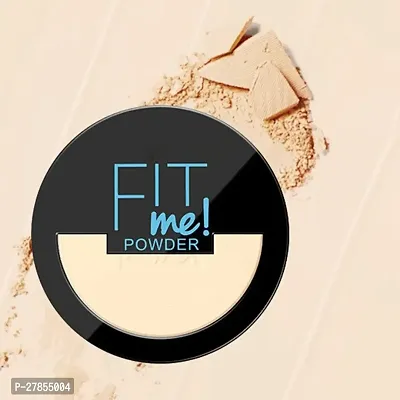 Fit me Matte Face Setting Powder Clear Double Layer Pressed Powder Wet Dry Skin Use Concealer Long-lasting Oil Control Facial Makeup (pack of 1 pcs)
