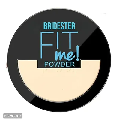 bridester Fit Me Matte Face Setting Powder Clear Double Layer Pressed Powder Wet Dry Skin Use Concealer Long-lasting Oil Control Facial Makeup (pack of 1 pcs)-thumb0