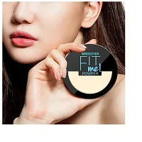 bridester Fit Me Matte Face Setting Powder Clear Double Layer Pressed Powder Wet Dry Skin Use Concealer Long-lasting Oil Control Facial Makeup (pack of 1 pcs)-thumb4