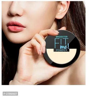 bridester Fit Me Matte Face Setting Powder Clear Double Layer Pressed Powder Wet Dry Skin Use Concealer Long-lasting Oil Control Facial Makeup (pack of 1 pcs)-thumb5