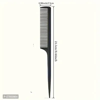 1pcs Fine Tooth Comb, Carbon Fiber Anti Static Heat Resistant Hair Styling Comb-thumb4