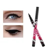 Bridester 12pcs/set Lasting 36H Liquid Eyeliner Pencil Waterproof Black Eye liner Makeup Easywear EyeLiner Pen-thumb1