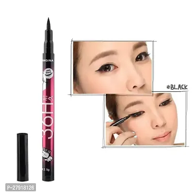 Bridester 12pcs/set Lasting 36H Liquid Eyeliner Pencil Waterproof Black Eye liner Makeup Easywear EyeLiner Pen-thumb3