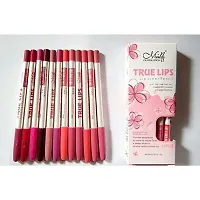 menow True Lips Lip Liner Pencil, Velvet Finish  Set of 12 Multicolor-thumb1