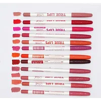 menow True Lips Lip Liner Pencil, Velvet Finish  Set of 12 Multicolor-thumb3