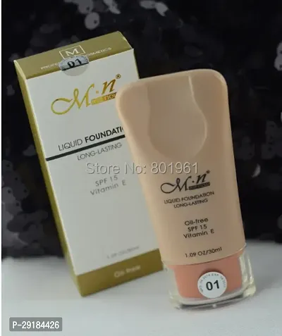 MN Liquid Foundation Long Lasting Spf 15 Vitamin E Oil-Free, 30 ml-thumb2