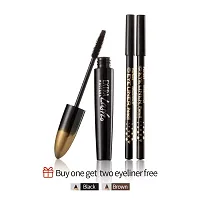 Menow Makeup Curling Mascara Eyelash Makeup Curling Mascara Waterproof Lengthening Mascara and eyeliner (set of 3)-thumb3