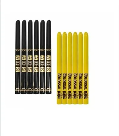 ads Deep Black Eyeliner Pencil ( Pack of 12 )