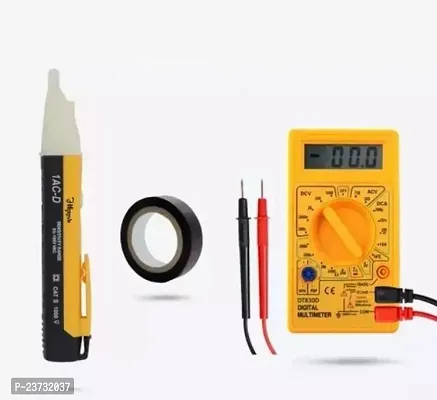 Voltage Tester 90 1000V AC Electric Voltage Power Digital Multimeter l Black tap-thumb0