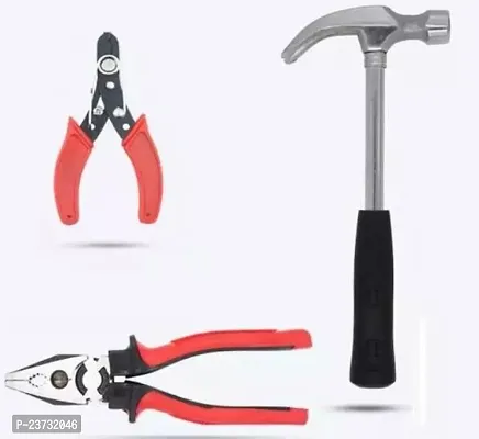 8 Inch Grip Combination Lineman Plier Wire Cutter Straight Hammer-thumb0