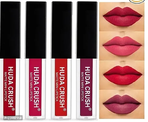 huda crush lipstick red edition liquid matte pack of 4-thumb0