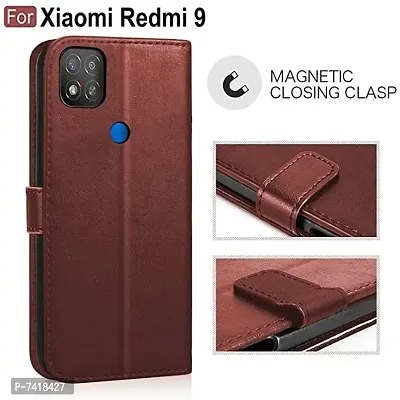 POCO C31 FLIP COVER BROWN