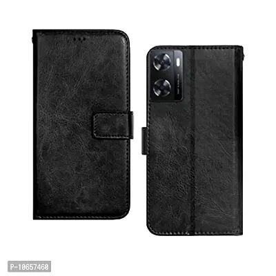 India Premium Leather Flip Cover Oppo A57 2022-thumb0