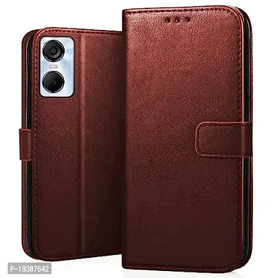 Infinix Pop 6 Pro Flip Cover Brown Color