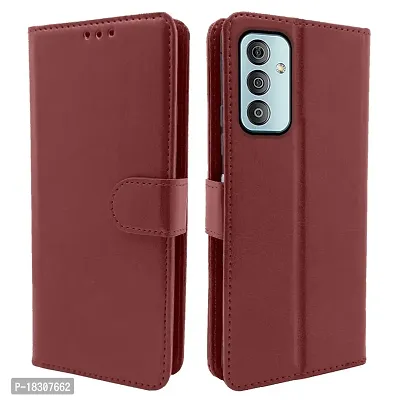 Samsung Galaxy A23 5g, F23 5g Flip Cover Brown Color