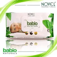 NOVEL Baby Wipes 80 Sheets/Pack  With Lid  Baby Wipes- Pack Of 24-thumb1