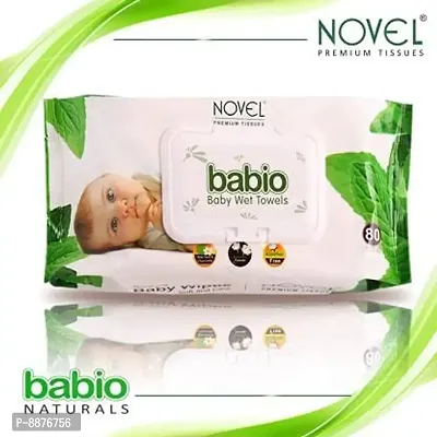 NOVEL Baby Wipes 80 Sheets/Pack  With Lid  Baby Wipes- Pack Of 24-thumb2